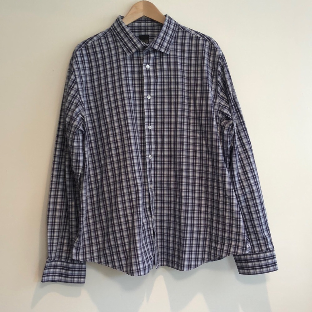 William Rast Slim fit button down shirt men’s 2XL 18-18.5, 36/37 stretch